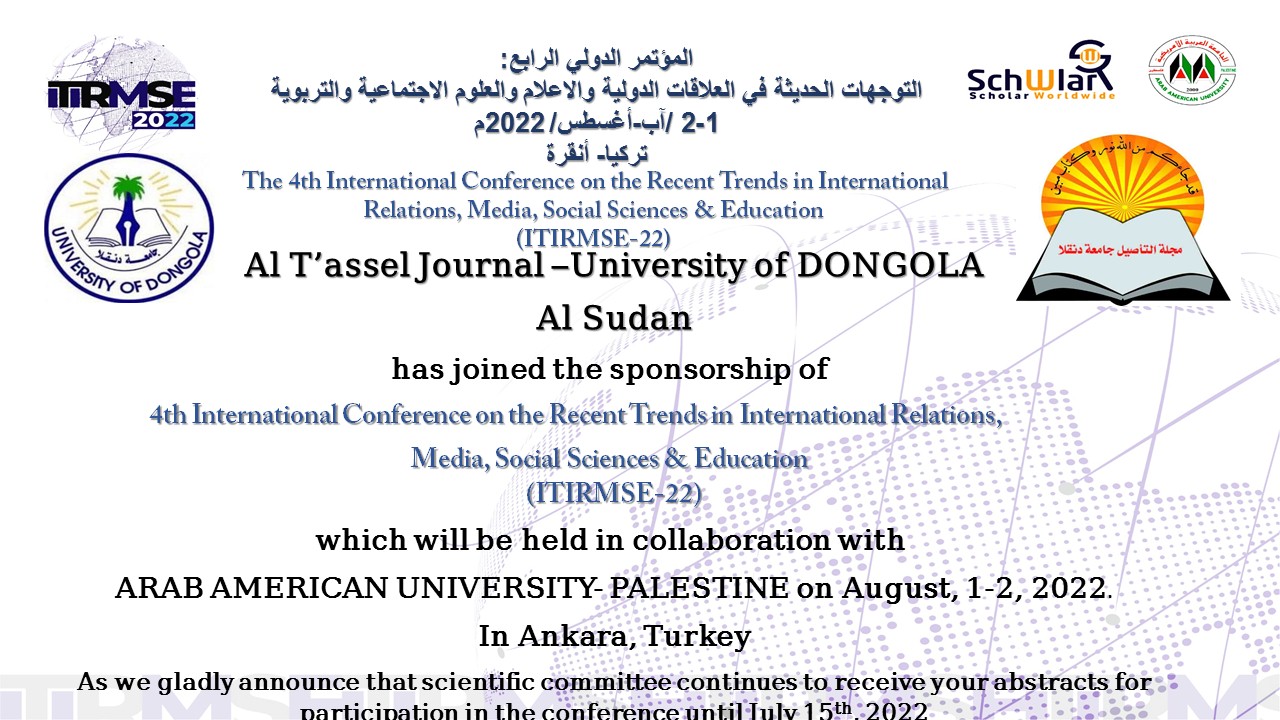 Al T’assel Journal –University of DONGOLA Al Sudan