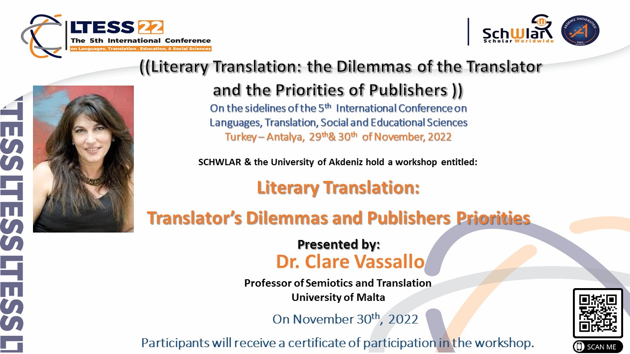 Literary Translation: the Dilemmas of the Translator and the Priorities of Publishers