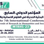 The 7th International Conference: Modern Trends of Research in Humanities and Social Sciences  (MTRHS-23)